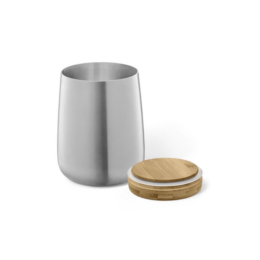 Zack Bevo Premium Brushed Stainless Steel Storage Canister (1.0L) - Award-Winning German Design
