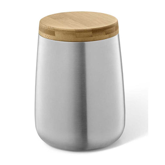 Zack Bevo Premium Brushed Stainless Steel Storage Canister (1.0L) - Award-Winning German Design