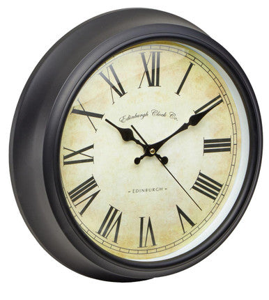 Robello Black Lined Rim Wall Clock