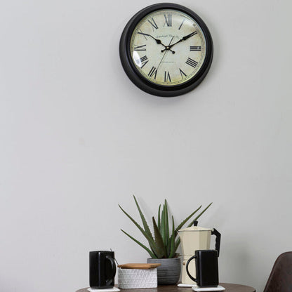 Robello Black Lined Rim Wall Clock
