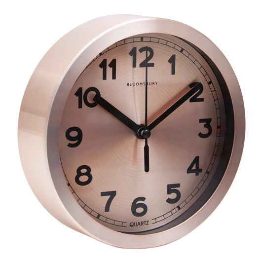 Elko Wall Clock With Copper And Black Finish