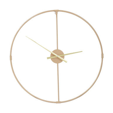 Beauly Metal Wall Clock With Gold Finish