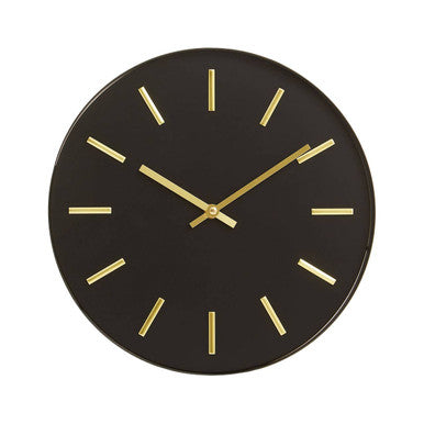 Vitus Black And Gold Wall Clock