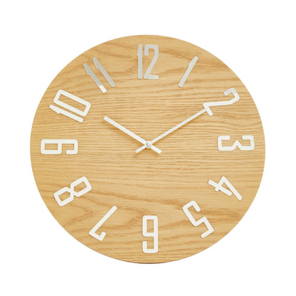 Vitus Natural Wood Effect Wall Clock