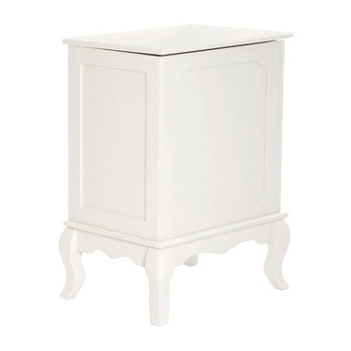 Ivory Finish Laundry Hamper with Lift Up Lid – Marcella