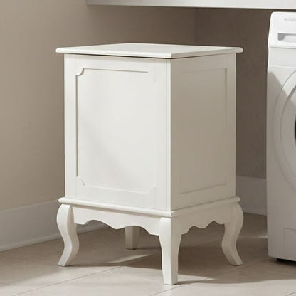 Ivory Finish Laundry Hamper with Lift Up Lid – Marcella