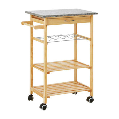 Harlow Glenn Pinewood Large Kitchen Trolley