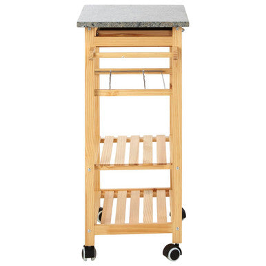 Harlow Glenn Pinewood Large Kitchen Trolley