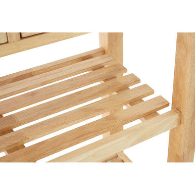 Harlow Glenn Tropical Hevea Wood Kitchen Trolley