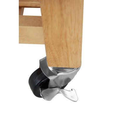 Harlow Glenn Tropical Hevea Wood Kitchen Trolley