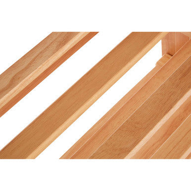 Arla Foldable Hevea Wood Shoe Rack with Removable Shelves