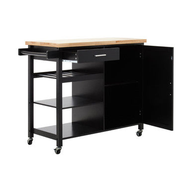 Frankfurt Black Kitchen Trolley