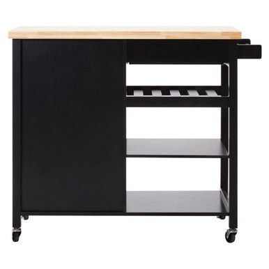 Frankfurt Black Kitchen Trolley