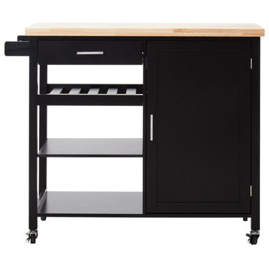 Frankfurt Black Kitchen Trolley