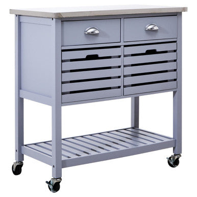 Frankfurt Grey Kitchen Trolley