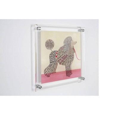 Framed Poodle Wall Art