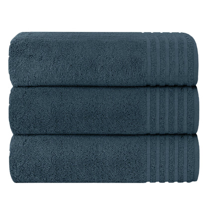3 Pack Monaco Extra Large Bath Sheets Cotton 500GSM Highly Absorbent Towels Set for Home Gym Beach by OLIVIA ROCCO