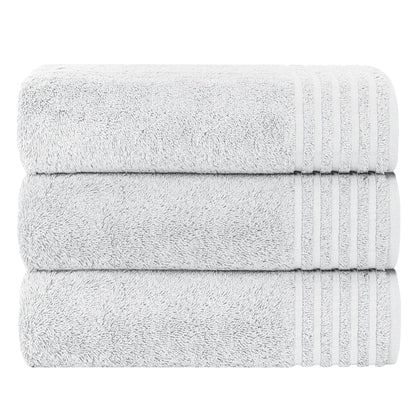 3 Pack Monaco Extra Large Bath Sheets Cotton 500GSM Highly Absorbent Towels Set for Home Gym Beach by OLIVIA ROCCO