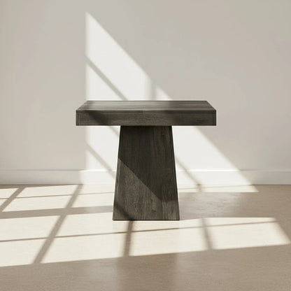 80cm Square Farmhouse Dining Table | Seats 4, Pedestal Base