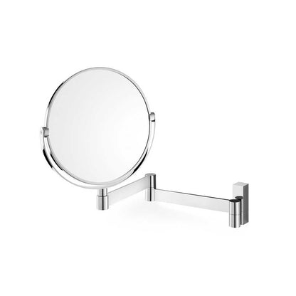Zack Linea Polished Stainless Steel Magnifying Wall Mirror 40045