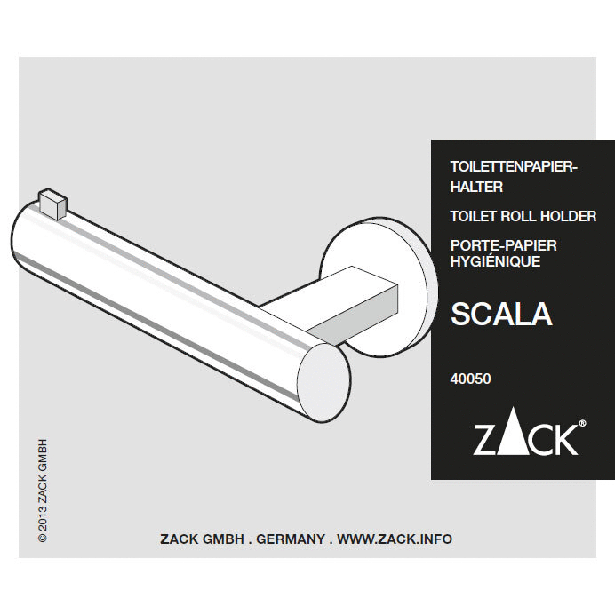 Zack Scala Polished Stainless Steel Toilet Roll Holder 40050