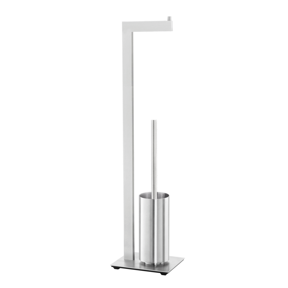 ZACK Toilet Butler: Porta Rotoli E Telefono In Acciaio Inox, Design Moderno Per Il Bagno