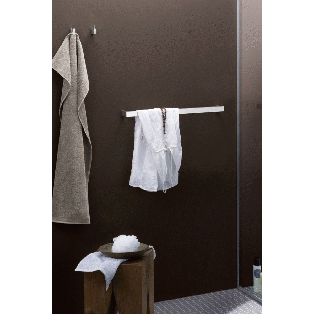Zack Linea Brushed Stainless Steel 5 cm Towel Hook 40390