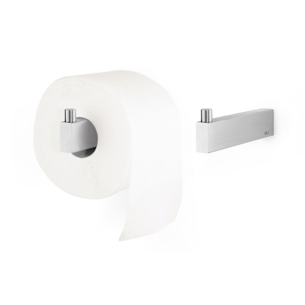 Zack Linea Brushed Stainless Steel Spare Toilet Roll Holder 40391