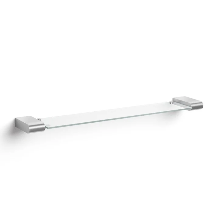 Zack Atore Stainless Steel & Toughened Glass Bathroom Shelf