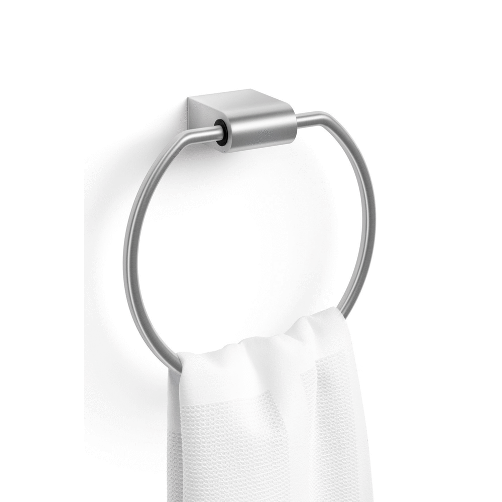 Zack Atore Brushed Stainless Steel Towel Ring 40423