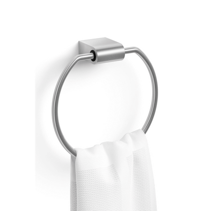 Zack Atore Brushed Stainless Steel Towel Ring 40423