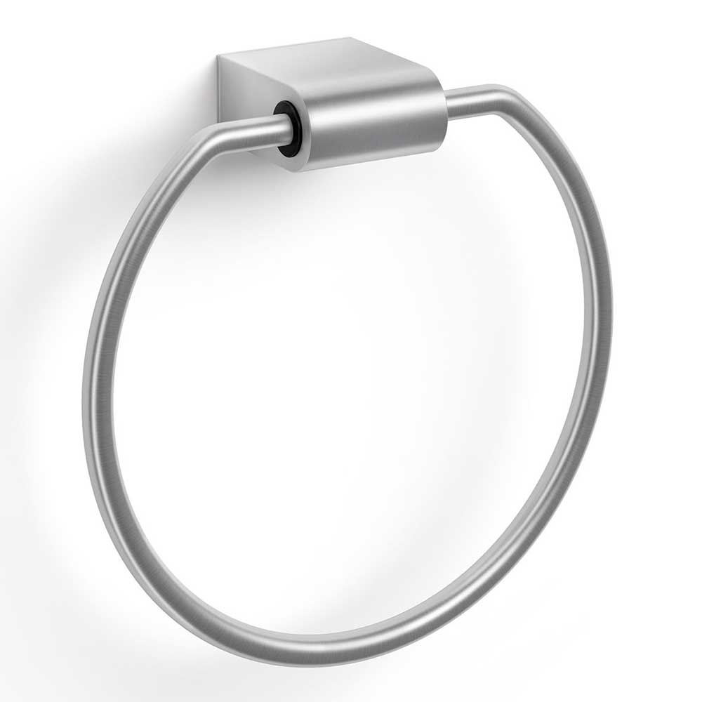 Zack Atore Brushed Stainless Steel Towel Ring 40423