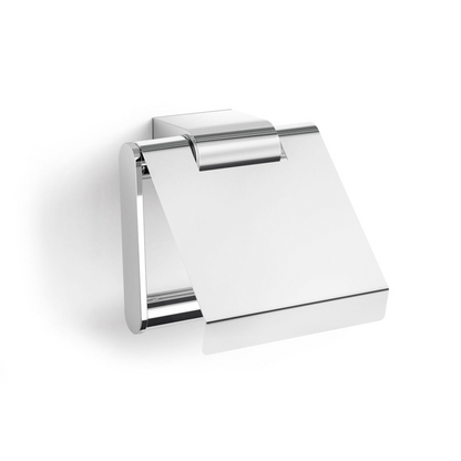 Zack Atore Polished Stainless Steel Toilet Roll Holder with Flap 40453