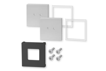 Zack Carvo Wall Bracket Set/2 — Matt Brushed Stainless Steel