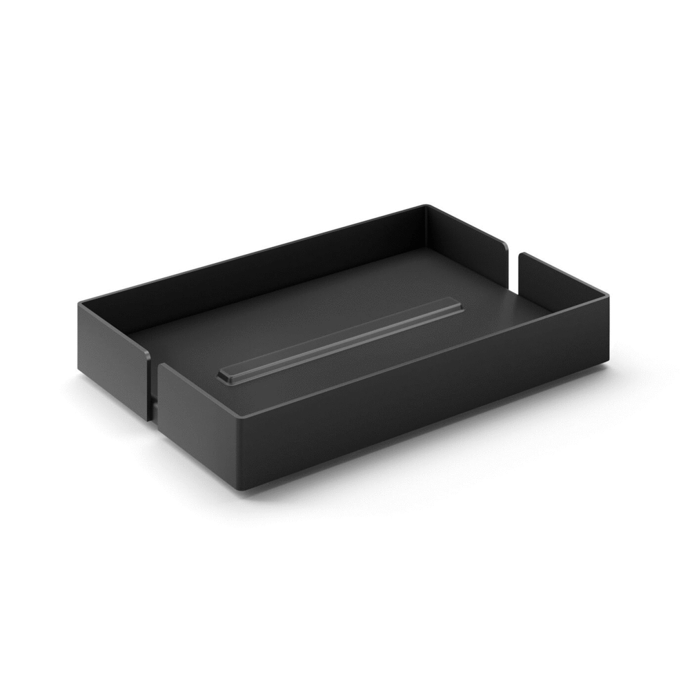 Zack Potes Black Stainless Steel Soap Dish 40537