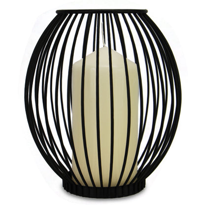 Maison & White Black Iron Cage Candle Holders, Set of 2