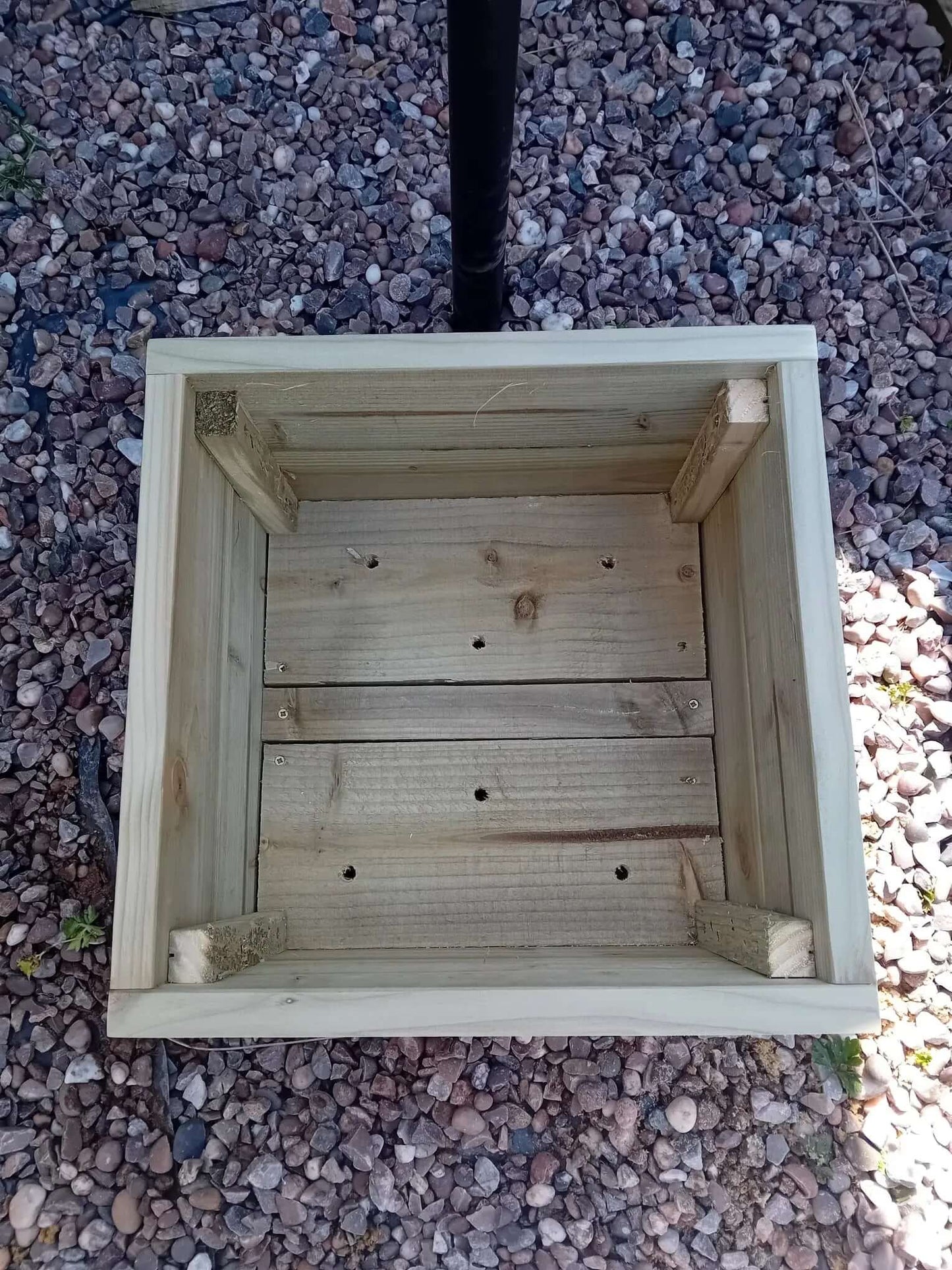Square Wooden Decking Planter