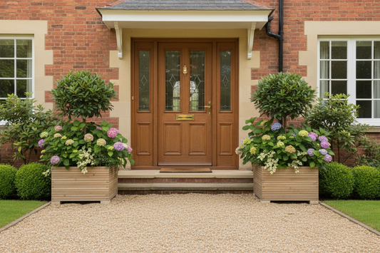 Square Wooden Decking Planter