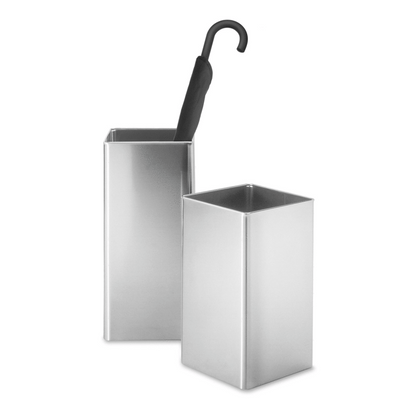 Zack Angolo Brushed Stainless Steel Waste Paper Basket 50477