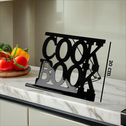 Alpha Black Enamel Cookbook Stand