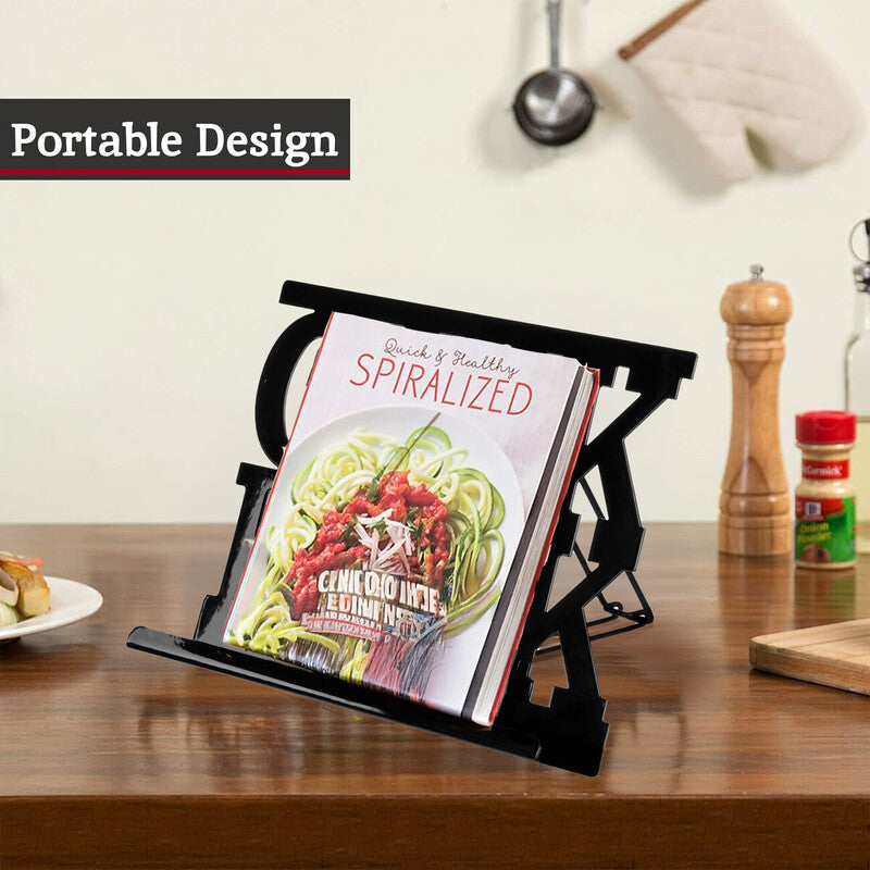 Alpha Black Enamel Cookbook Stand
