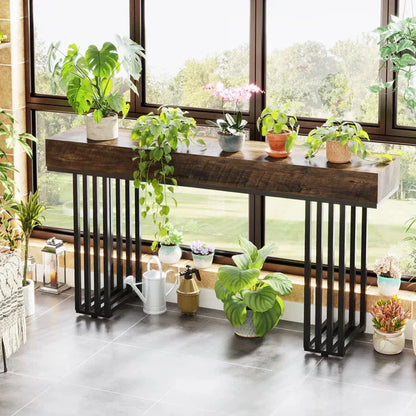 140cm Modern Console Table with Metal Legs | Entryway & Sofa Table