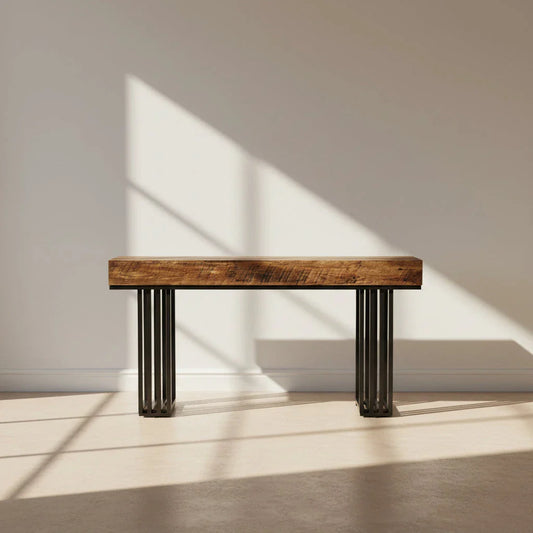 140cm Modern Console Table with Metal Legs | Entryway & Sofa Table