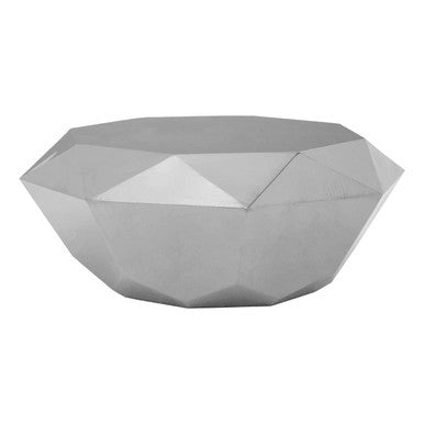 Geometric grey bowl on a white background
