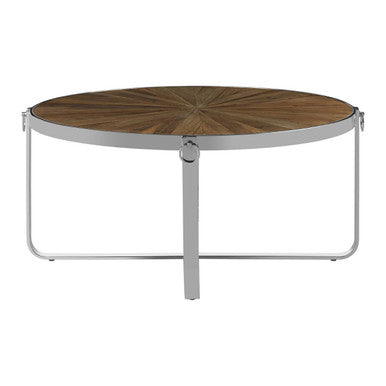 Mitra elm wood parquet coffee table, tabletop detail