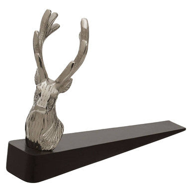 Stag Nickel Finish Decorative Door Stop