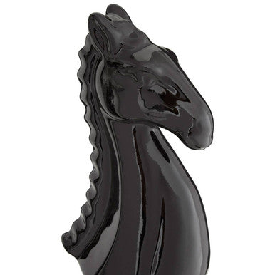 Churchill Set Of 2 Black and Silver Chess Pieces