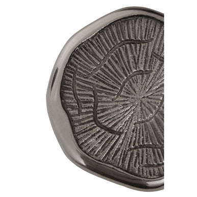 Set of Four Oak Effect Silver Top Coasters | Silva