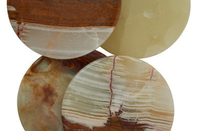 Set of Four Onyx Coasters | Oleena