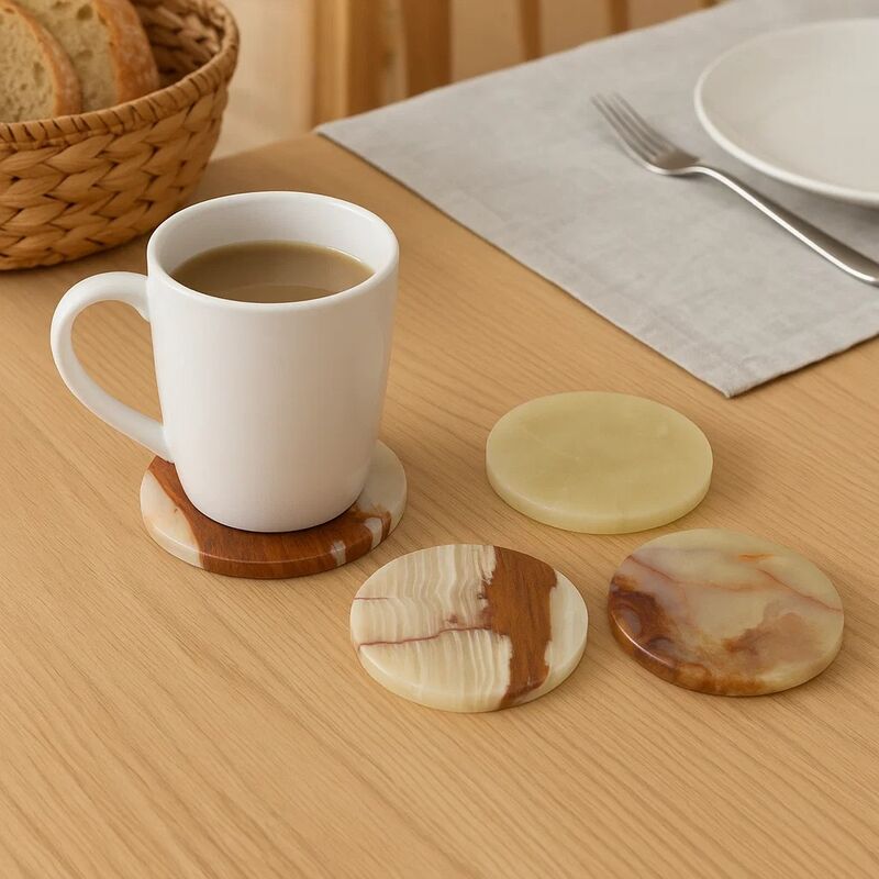 Set of Four Onyx Coasters | Oleena